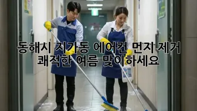 동해시 지가동 에어컨 먼지 제거, 쾌적한 여름 맞이하세요!